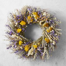 French Inspired Spring Live Wreath, 20"