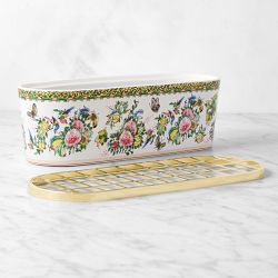 Famille Rose Rectangular Vase with Frog