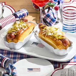 American Flag Hot Dog Dish