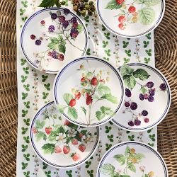 Garden Berry Mixed Salad Plates, Set of 6