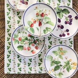 Garden Berry Mixed Salad Plates, Set of 6