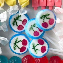 Williams Sonoma Cherry Art Lollipops
