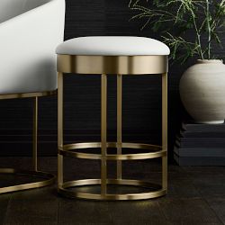 Sydney Upholstered Backless Counter &amp; Bar Stool