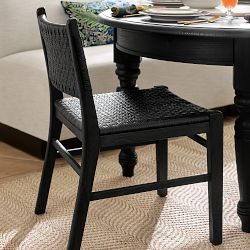 Sullivan Woven Dining Side Chair, Ebony