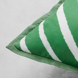 Painted Stripe Silk Pillow Cover