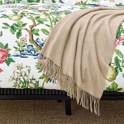 European Solid Cashmere Throw