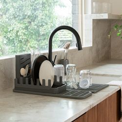 Dorai Over the Sink Dish Pad and Dish Pad Rack