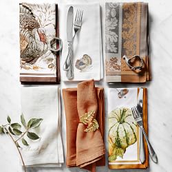 Plymouth Turkey Napkins, Set of 4