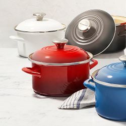 Le Creuset Enameled-Steel Stock Pot with Stainless-Steel Knob