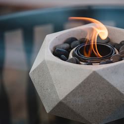 TerraFlame Geo Tabletop Fire Bowl (11")