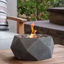 TerraFlame Geo Tabletop Fire Bowl (11")