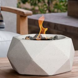 TerraFlame Geo Tabletop Fire Bowl (11")