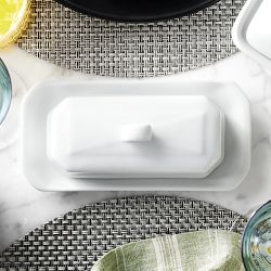 Pillivuyt Porcelain Covered Butter Dish