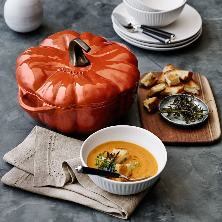 Staub Ceramic Stoneware Pumpkin Cocotte | Williams Sonoma