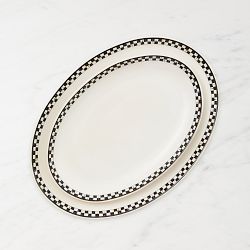 MacKenzie-Childs Everyday Stoneware Oval Platters, Set of 2