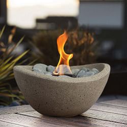 TerraFlame Wave Tabletop Fire Bowl (11")