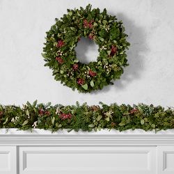 Triple Berry Live Wreath &amp; Garland