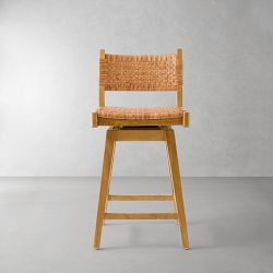 OPEN BOX: Sullivan Swivel Counter Stool, Natural