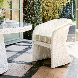 AERIN x Williams Sonoma Home East Hampton White Dining Table and Chairs (60")