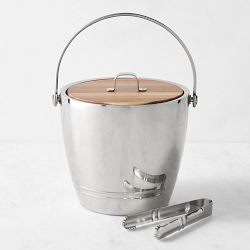 Crafthouse Round Ice Bucket with Tongs