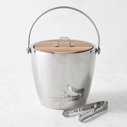 Crafthouse Round Ice Bucket with Tongs