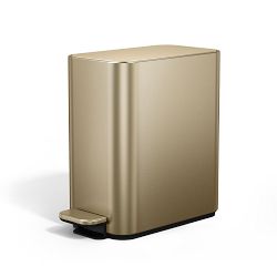 simplehuman 5L step can matte gold