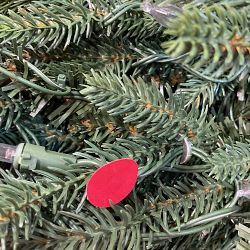 OPEN BOX: Balsam Hill Mixed Evergreen Pre-Lit Faux Wreath, 30", LED Clear