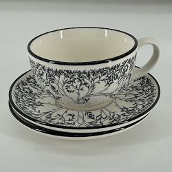 OPEN BOX: Rory Dobner x Williams Sonoma Ink House Cups &amp; Saucers, Set of 2