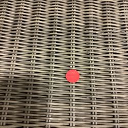 OPEN BOX: Larnaca Outdoor Teak x All Weather Weave Dining Side Chair, Natural