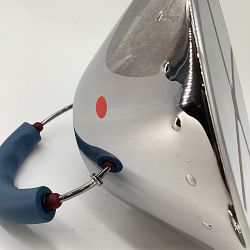 OPEN BOX: Alessi Michael Graves 9093 Stainless-Steel Tea Kettle, Blue