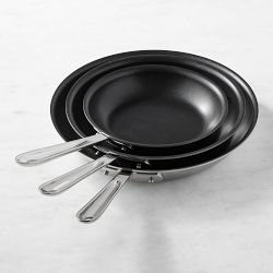 All-Clad D3 Triply Stainless-Steel Nonstick 3-Piece Fry Pan Set