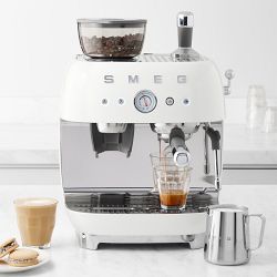 SMEG Semi-Automatic Espresso Machine, White