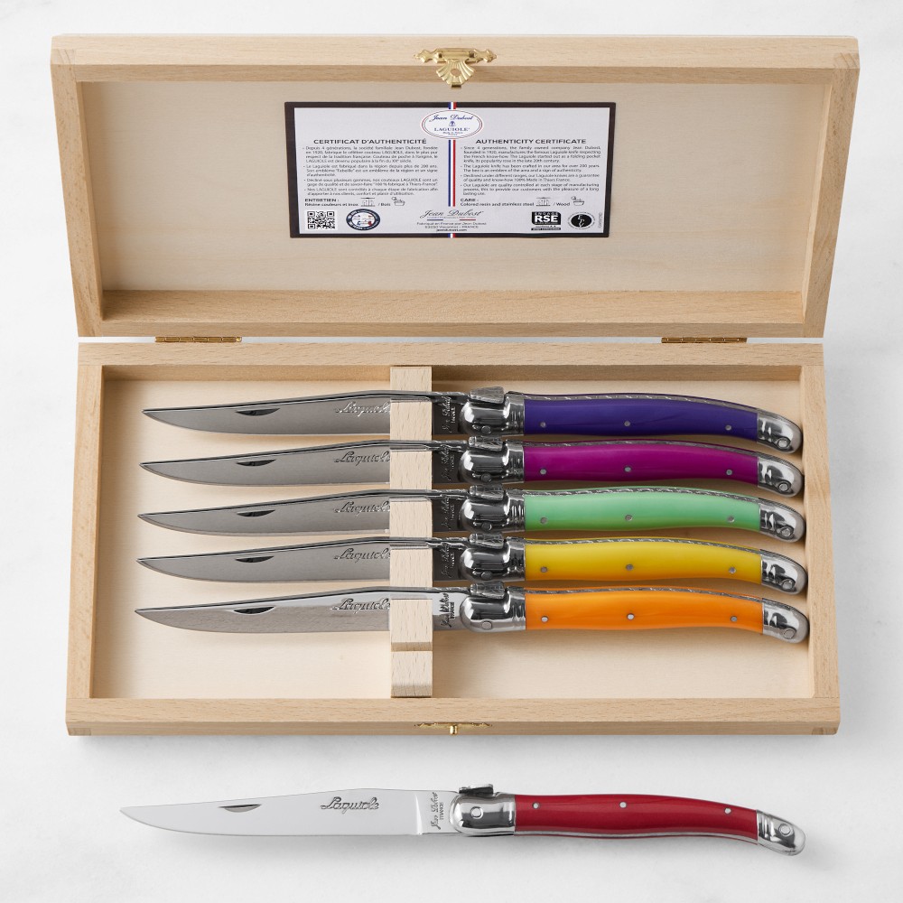 Jean Dubost Rainbow Steak Knives, Set of 6 - Set of 6