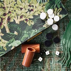 Fern Forest Printed Jute Backgammon
