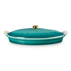 Le Creuset Stoneware Oval Fish Baker, 1 3/4 Qt.