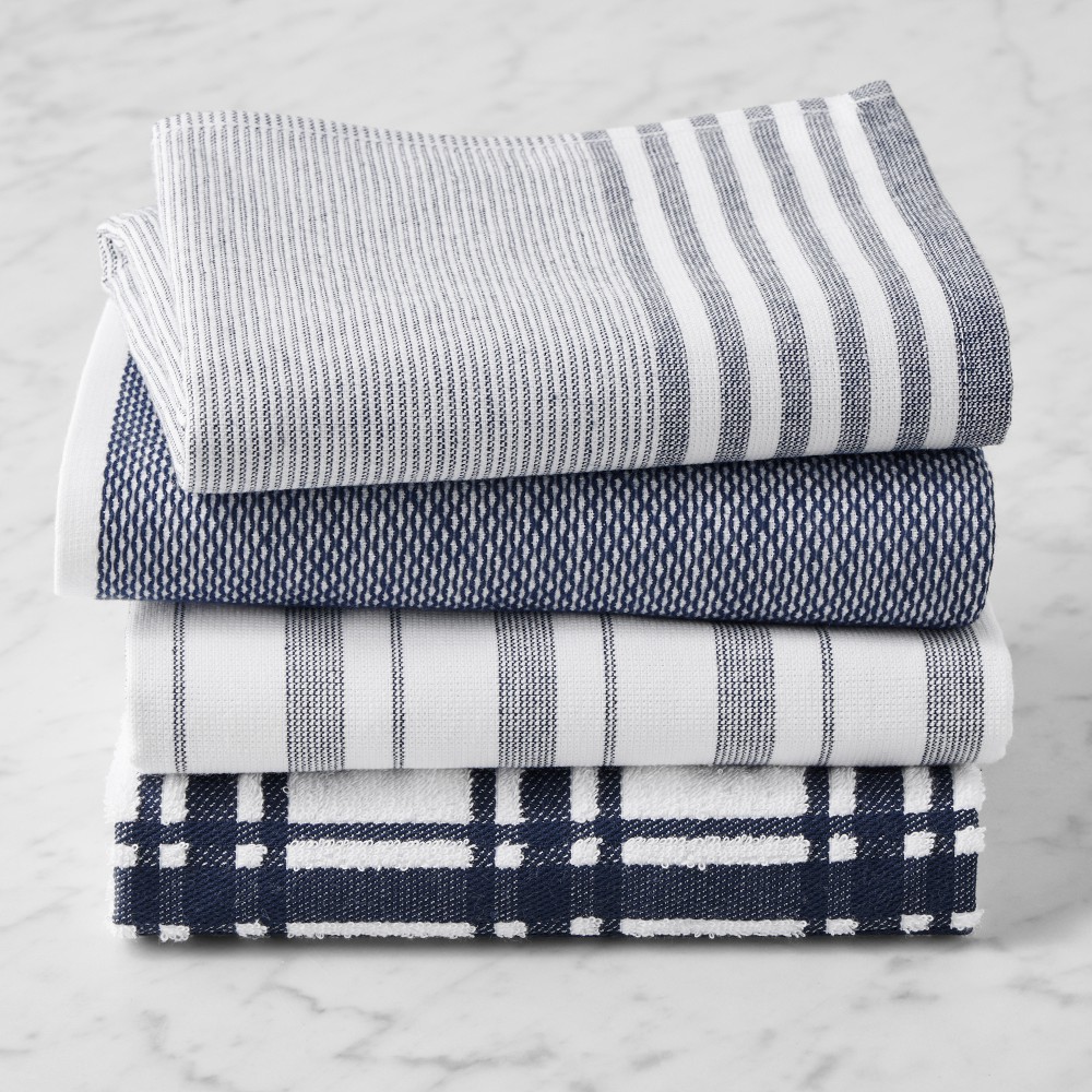 Williams Sonoma Super-Absorbent Towels - Set of 4, Navy Blue