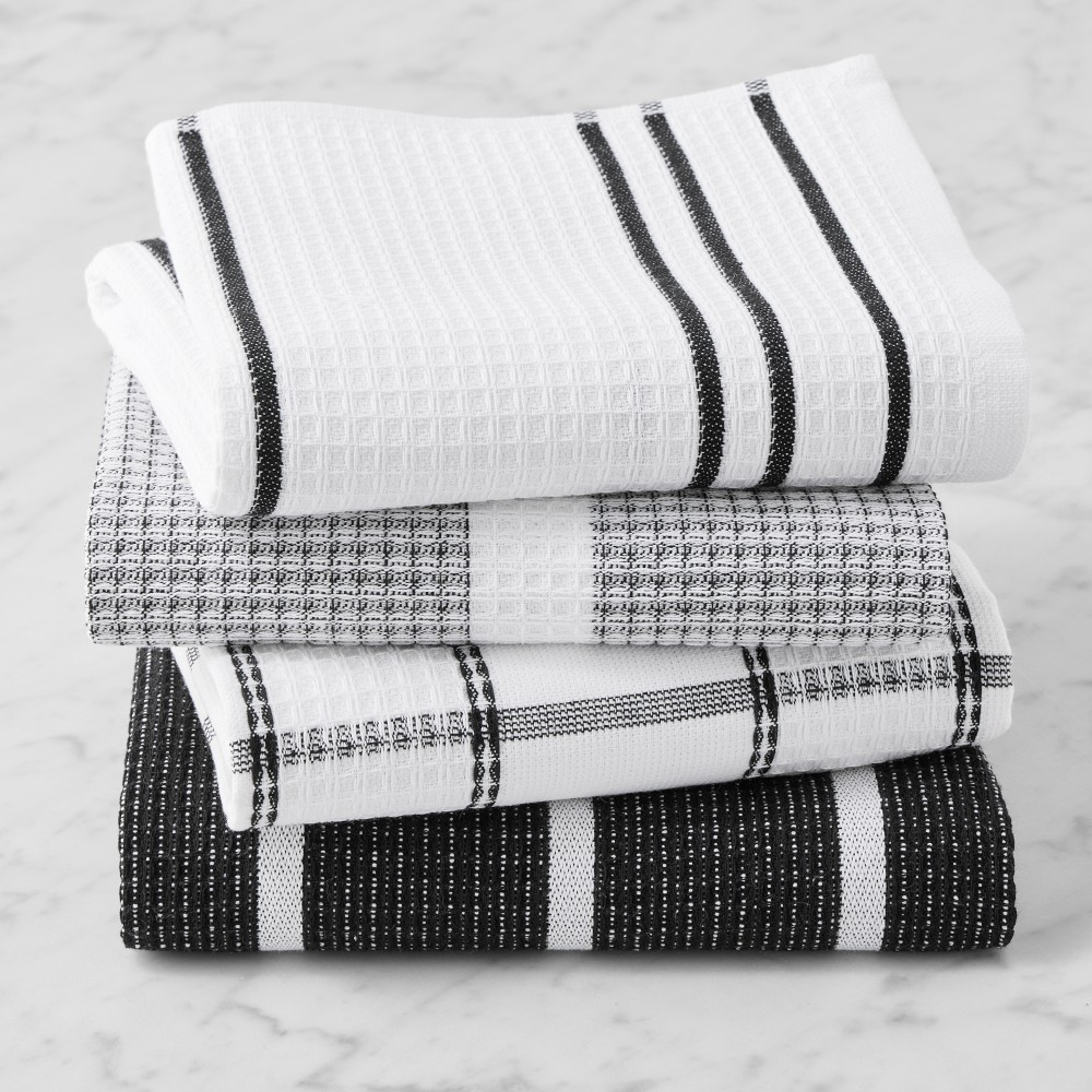 Williams Sonoma Super Absorbent Waffle Weave Towels - Jet Black