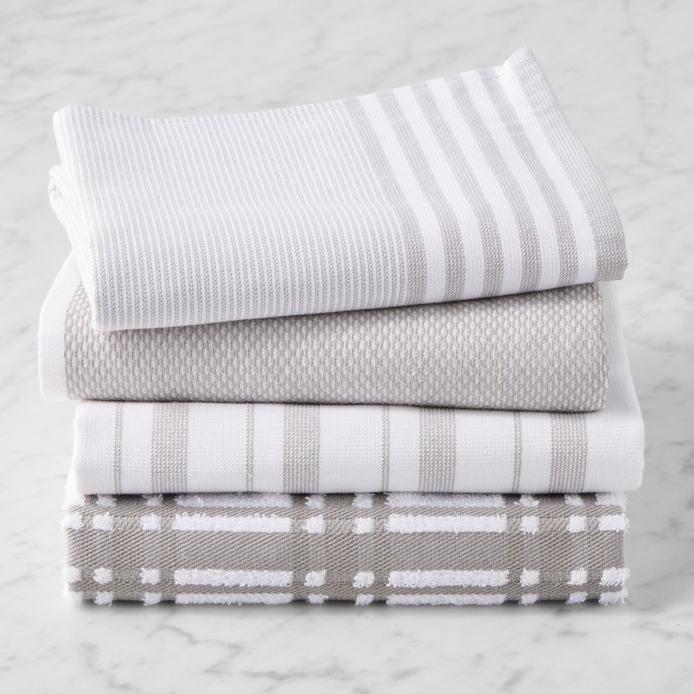 Williams Sonoma Super-Absorbent Towels - Set of 8, Drizzle Grey