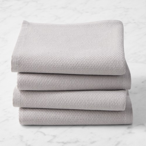 All Purpose Pantry Towels, Set of 4, Drizzle Grey