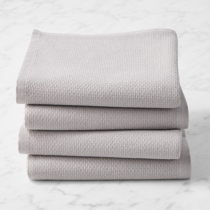 All Purpose Pantry Towels, Set of 4, Drizzle Grey