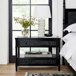 Cane 2-Drawer Nightstand (36")
