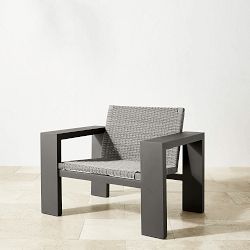 Larnaca Outdoor Slate Grey Metal x All-Weather Weave Club Chair