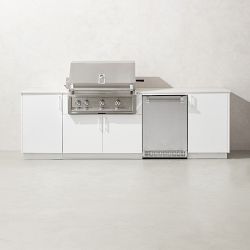 Urban Bonfire Outdoor Kitchen x Hestan 42&rdquo; Grill and Fridge