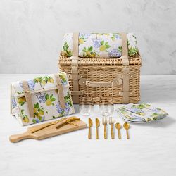 Williams Sonoma Limone Picnic Basket