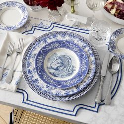 English Floral Turkey Salad Plates