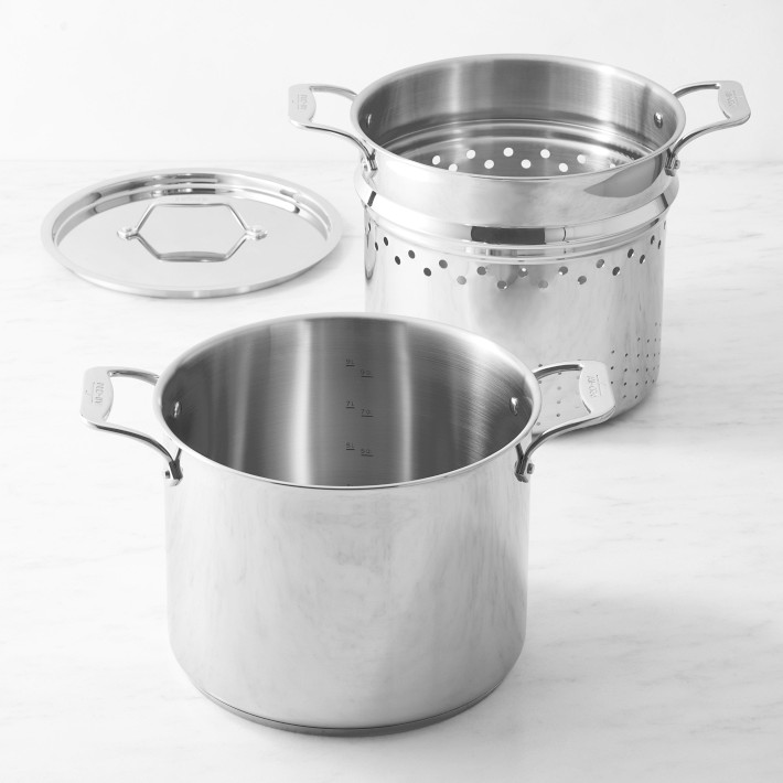 All-Clad Simply Strain Multipot, Stainless Steel | Williams Sonoma