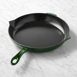 Staub Enameled Cast Iron Fry Pan, 12", Basil