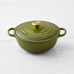 Le Creuset Enameled Cast Iron Soup Pot, 4.5-Qt., Olive