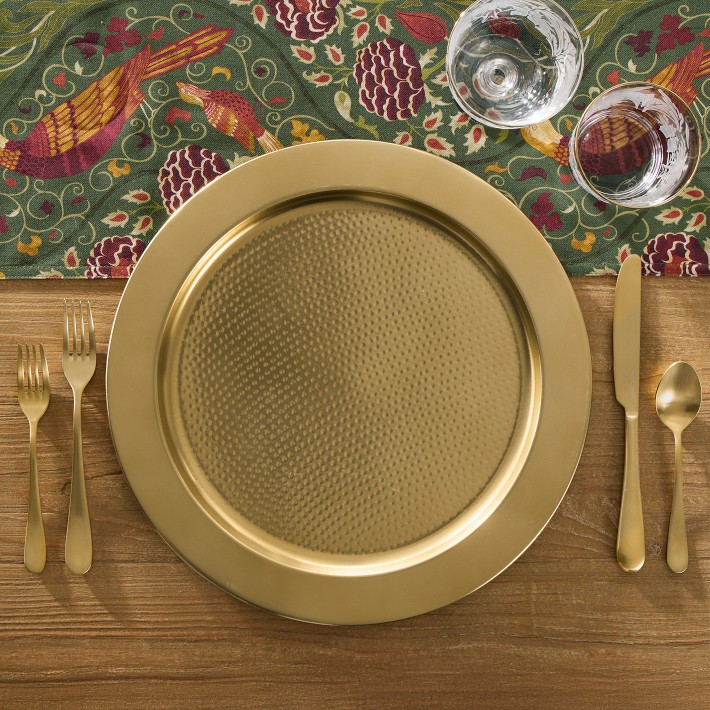 Antique Brass Charger Plate | Williams Sonoma