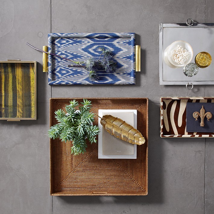 Hapao Oversized Square Decorative Tray | Williams Sonoma